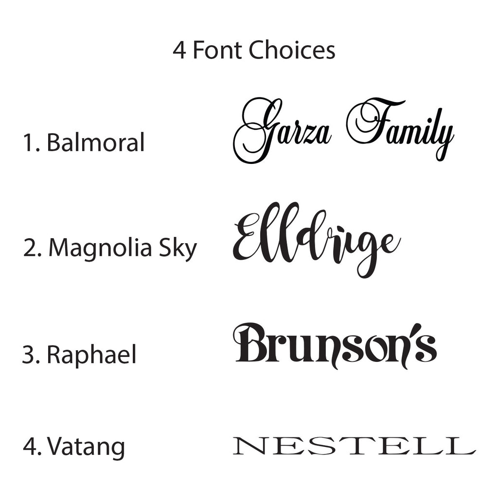 Signs for Closing fonts