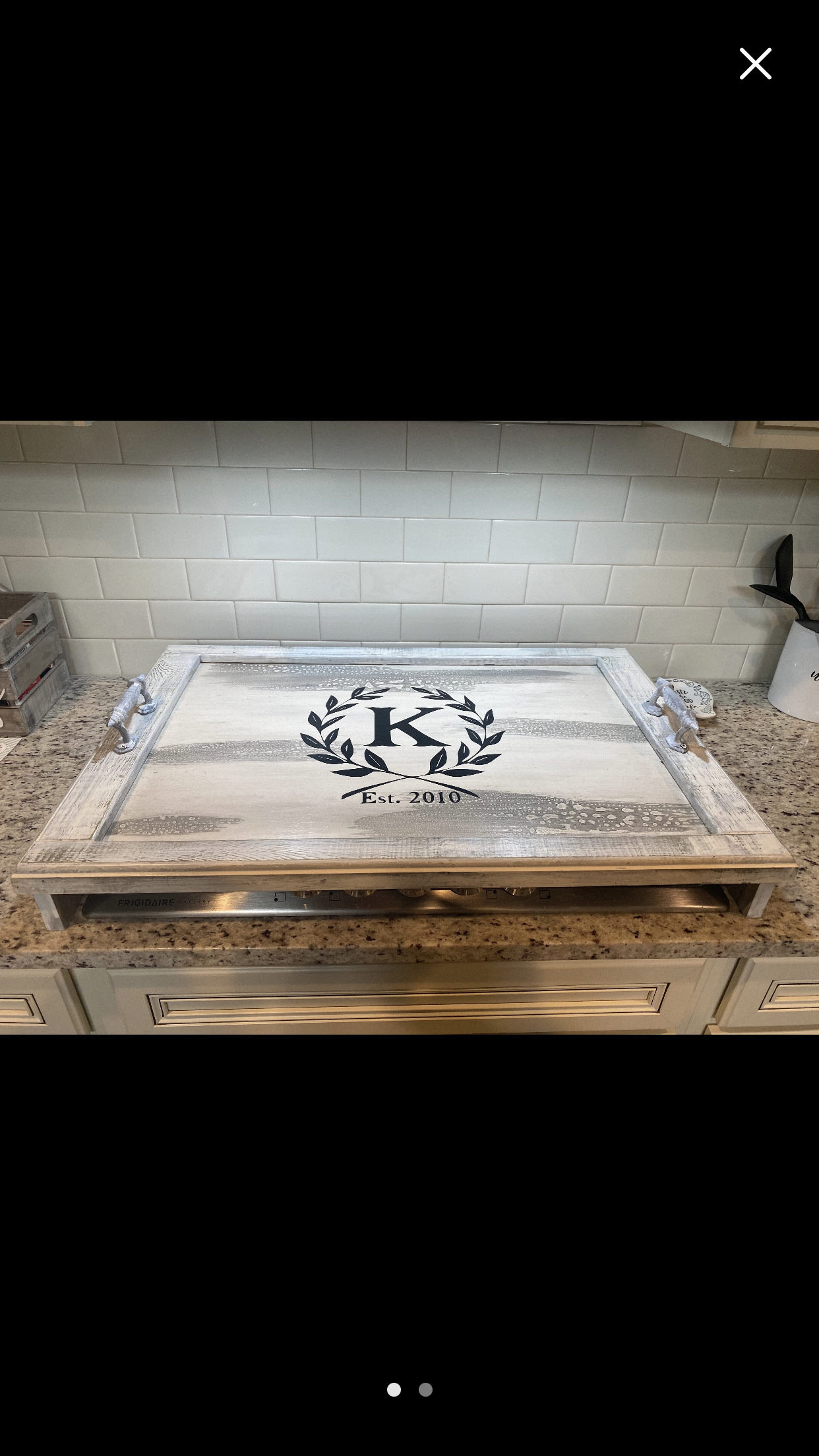 Personalized Wooden Stove Top Covers