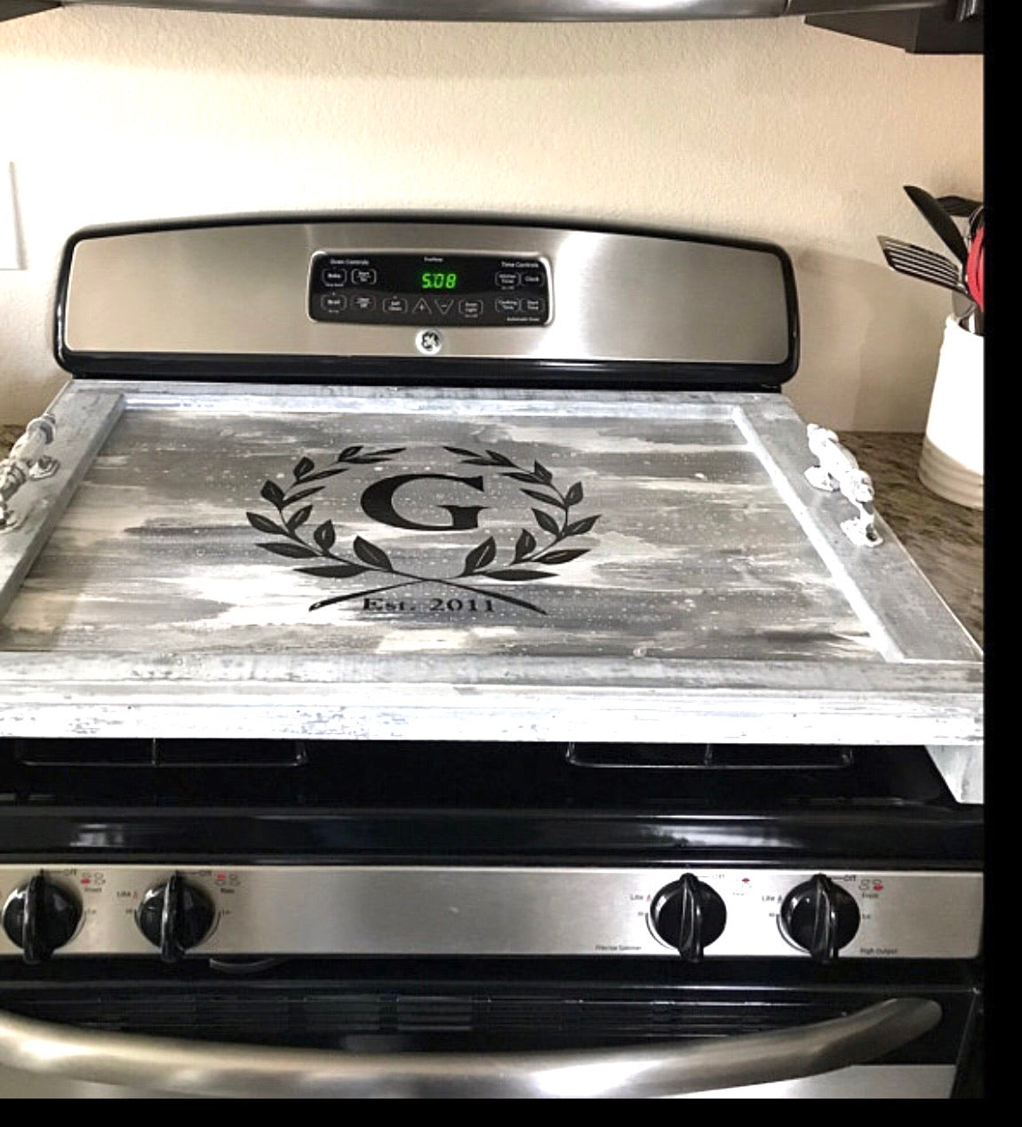 Gray Stove Burner Covers for sale