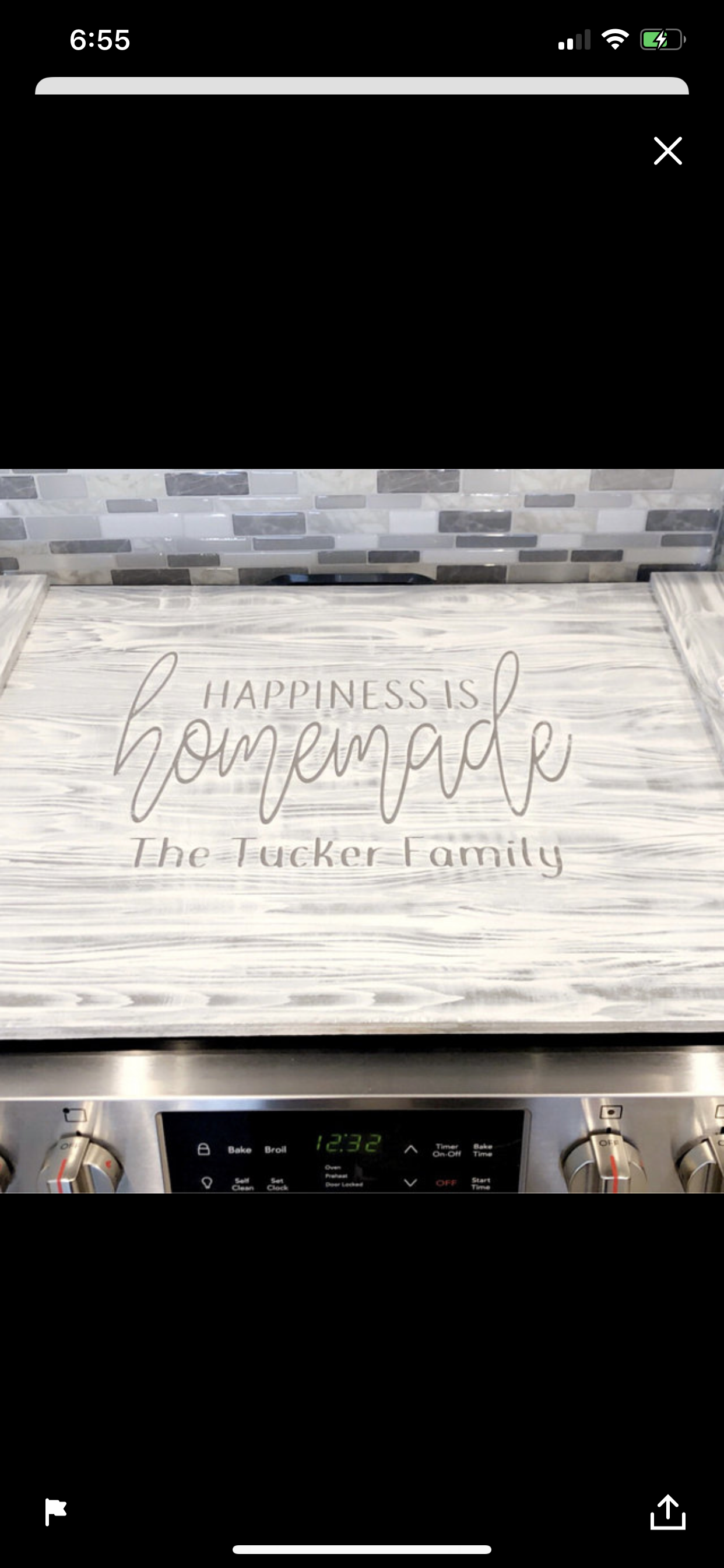 Grey Wash Stovetop cover - Signs for Design